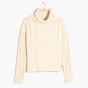 Madewell Cable Turtleneck Sweater